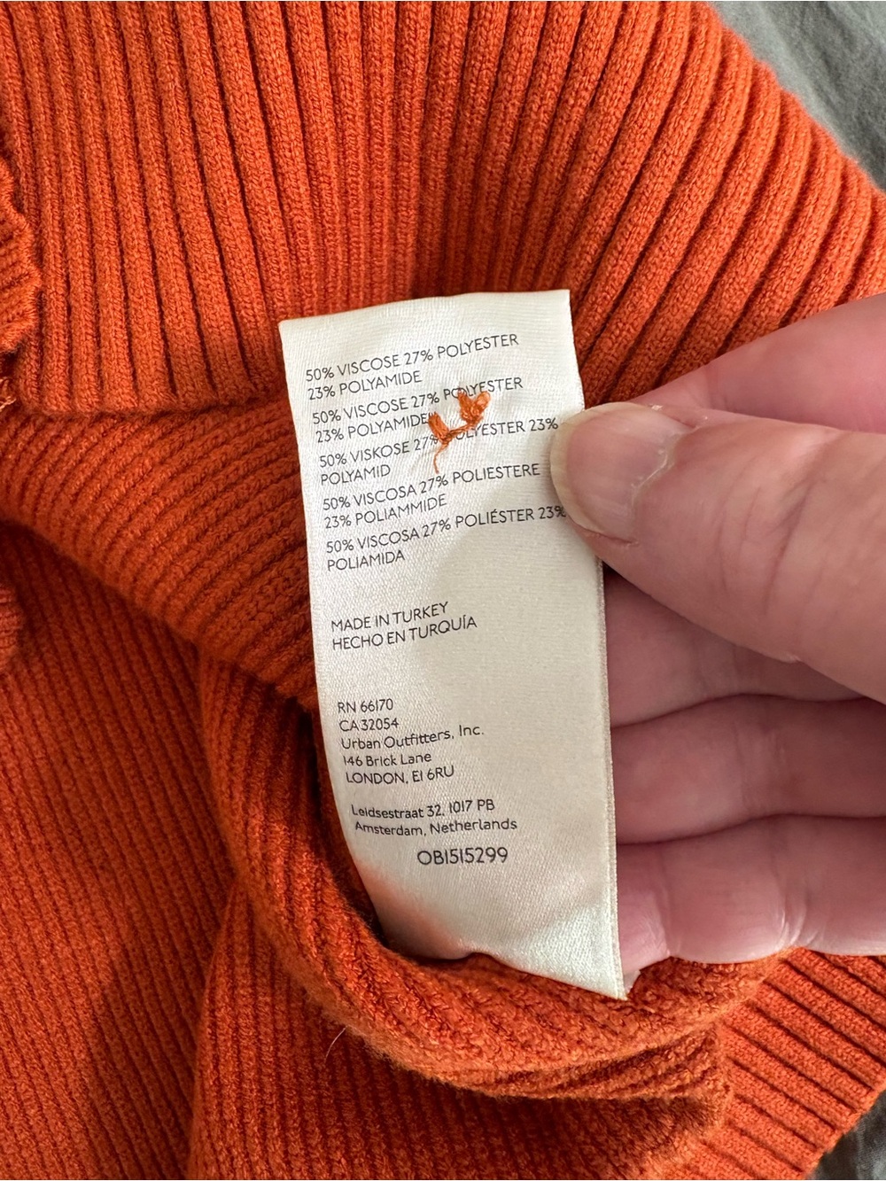 Free People Oakleigh Vest Rust Orange . Size Large. - Picture 9 of 13